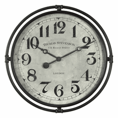 Uttermost Nakul Industrial Wall Clock - 06449 Uttermost Nakul Industrial Wall Clock - 06449