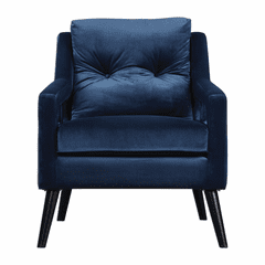 Uttermost O'Brien Blue Velvet Armchair - 23318