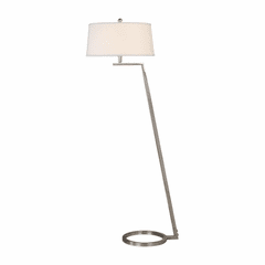 Uttermost Ordino Modern Nickel Floor Lamp - 28108