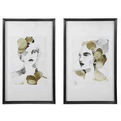 Uttermost Organic Portrait Framed Prints (Set Of 2) - 45097
