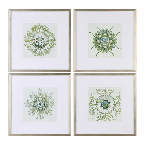 Uttermost Organic Symbols Print Art Set Of 4 - 33656