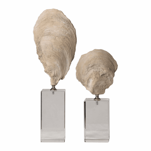 Uttermost Oyster Shell Sculptures, S/2 - 17523