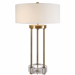 Uttermost Pantheon Brass Rod Table Lamp - 30013-1