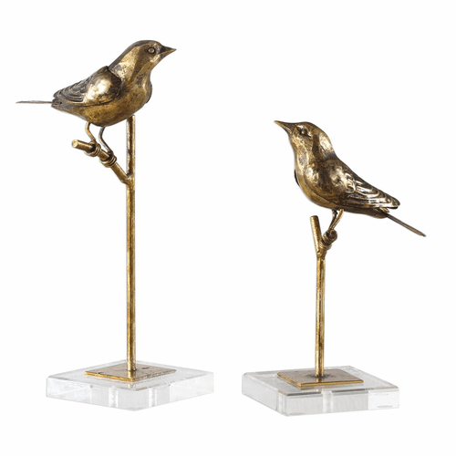Uttermost Passerines Bird Sculptures Set Of 2 - 18898