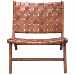 Uttermost Plait Accent Chair - Woven Leather - 25484