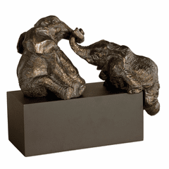 Uttermost Playful Pachyderms Bronze Figurines - 19473