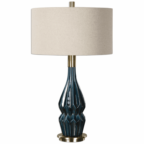Uttermost Prussian Blue Ceramic Lamp - 27081-1