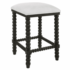 Uttermost Pryce Backless Counter Stool - Black - 23684