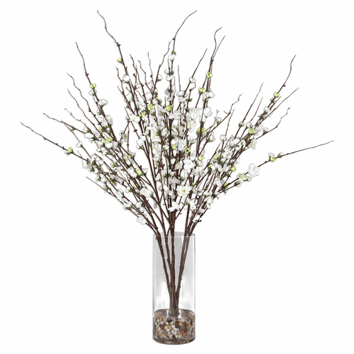 Uttermost Quince Blossoms Silk Centerpiece - 60128