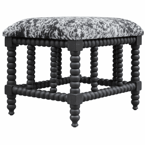 Uttermost Rancho Faux Cow Hide Small Bench - 23589