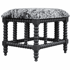 Uttermost Rancho Faux Cow Hide Small Bench - 23589