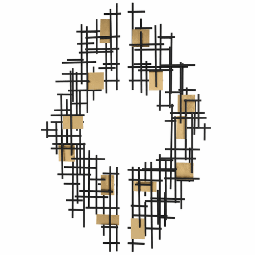 Uttermost Reflection Metal Grid Wall Decor Set Of 3 - 04305