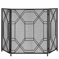 Uttermost Rosen Geometric Fireplace Screen - 17982 Uttermost Rosen Geometric Fireplace Screen - 17982