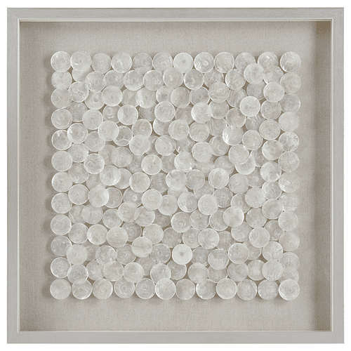 Uttermost Roxas Capiz Shell Shadow Box - Nickel - 04317