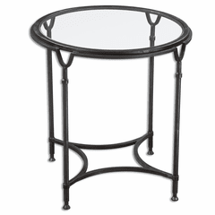Uttermost Samson Glass Side Table - 24469