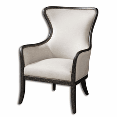 Uttermost Sandy Wing Back Armchair - 23073