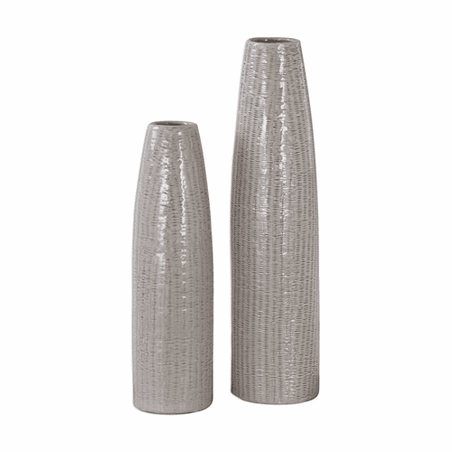Uttermost Sara Textured Ceramic Vases Set Of 2 - 20156