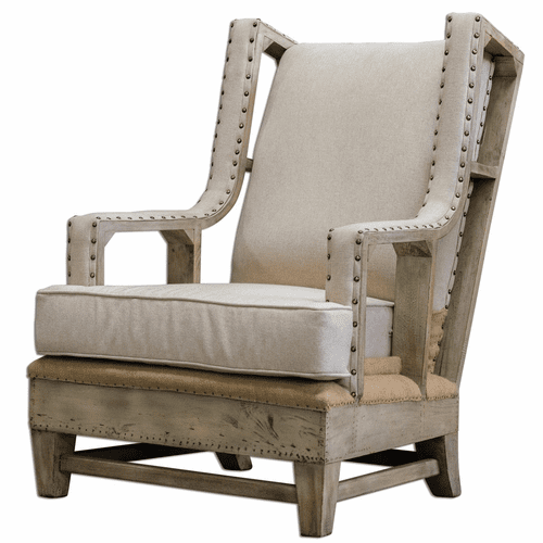 Uttermost Schafer Linen Armchair - 23615