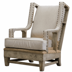 Uttermost Schafer Linen Armchair - 23615