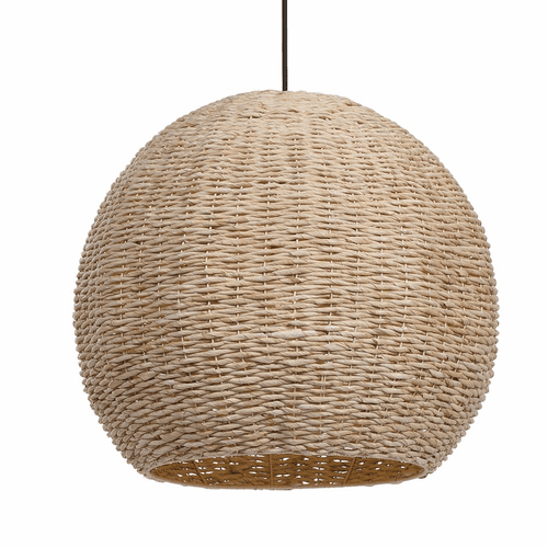 Uttermost Seagrass 1 Light Dome Pendant - 21536
