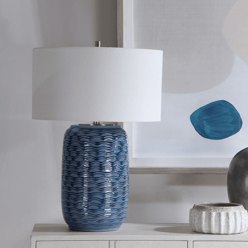 Uttermost Sedna Table Lamp - Blue - 28274-1