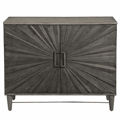 Uttermost Shield Gray Oak 2 Door Cabinet - 25085