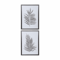 Uttermost Silver Ferns Framed Prints Set Of 2 - 33685 Uttermost Silver Ferns Framed Prints Set Of 2 - 33685