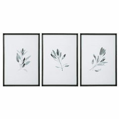 Uttermost Simple Sage Watercolor Prints Set Of 3 - 33723 Uttermost Simple Sage Watercolor Prints Set Of 3 - 33723