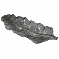 Uttermost Smoked Leaf Glass Tray - 19862