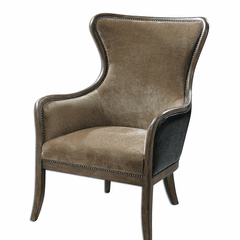 Uttermost Snowden Tan Wing Chair - 23158 Uttermost Snowden Tan Wing Chair - 23158