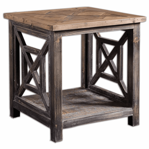 Uttermost Spiro Reclaimed Wood End Table - 24263