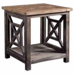 Uttermost Spiro Reclaimed Wood End Table - 24263