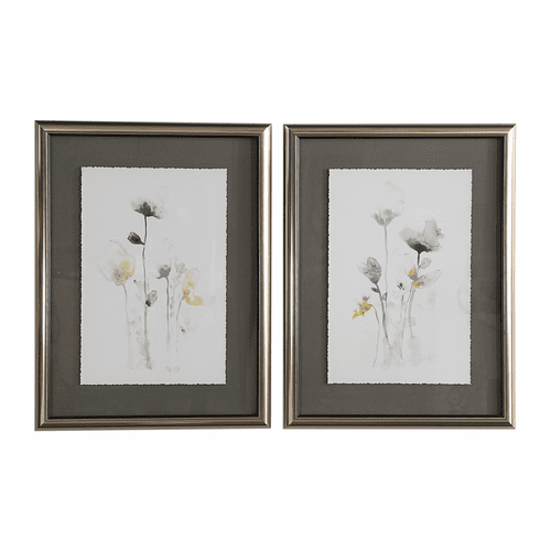 Uttermost Stem Illusion Floral Art Set Of 2 - 33681