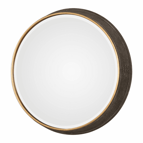 Uttermost Sturdivant Antiqued Gold Round Mirror - 09372