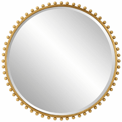 Uttermost Taza Gold Round Mirror - 09777