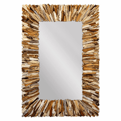 Uttermost Teak Branch Rectangular Mirror - 09783