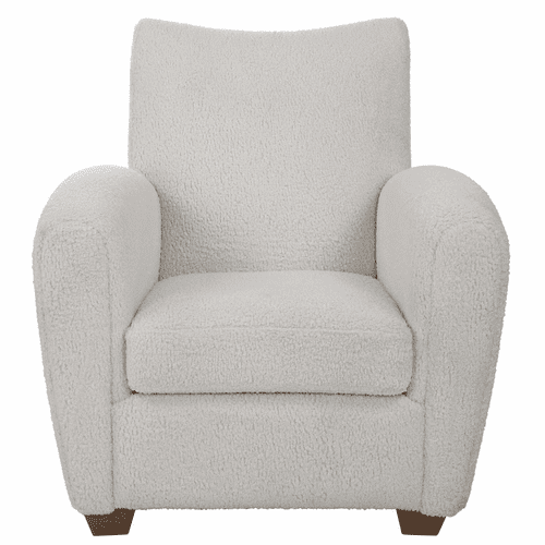 Uttermost Teddy White Shearling Accent Chair - 23682