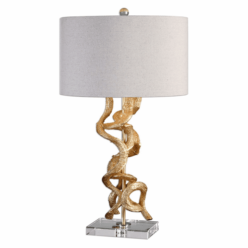 Uttermost Twisted Vines Gold Table Lamp - 27113-1