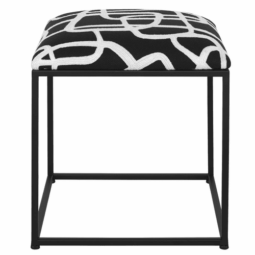 Uttermost Twists And Turns Fabric Accent Stool - 23690