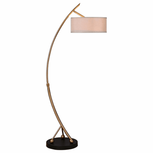 Uttermost Vardar Curved Brass Floor Lamp - 28089-1