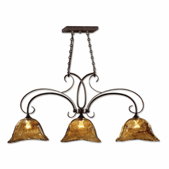 Uttermost Vetraio 3-LT Bronze Kitchen Island Light - 21009