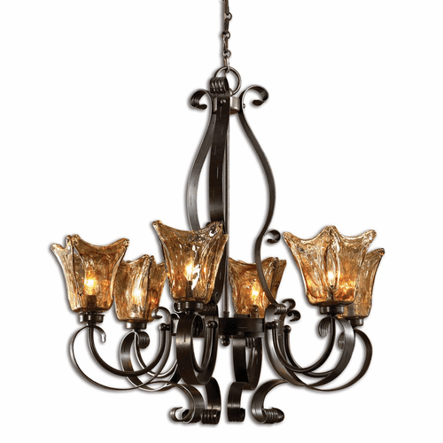 Uttermost Vetraio 6Lt Oil Rubbed Bronze Chandelier - 21006