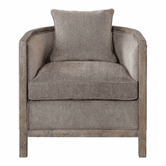 Uttermost Viaggio Gray Chenille Accent Chair - 23359 Uttermost Viaggio Gray Chenille Accent Chair - 23359