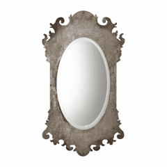 Uttermost Vitravo Oxidized Silver Oval Mirror - 09283