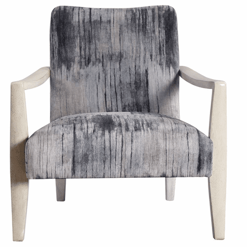 Uttermost Watercolor Gray Chenille Accent Chair - 23587