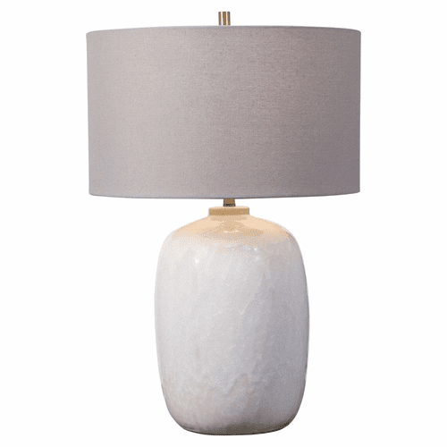 Uttermost Winterscape White Glaze Table Lamp - 28390-1
