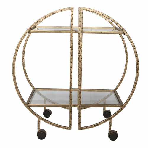 Uttermost Zelina Gold Bar Cart - 25065