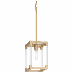 Vantage Oro District 1 Light Mini Pendant - Soft Brass - 1456-695 Vantage Oro District 1 Light Mini Pendant - Soft Brass - 1456-695