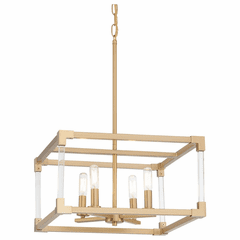 Vantage Oro District 4 Light Pendant - Soft Brass - 1458-695 Vantage Oro District 4 Light Pendant - Soft Brass - 1458-695