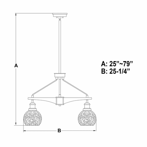 Vaxcel Avondale 5-LT Chandelier - Satin Nickel and Dark Sycamore - H0256